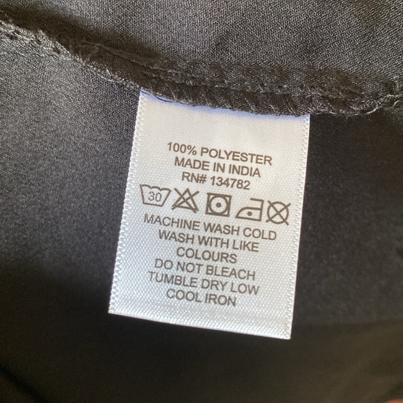 Indulge Black Bishop Sleeve Wrap Dress V-Neck - Picture 13 of 13